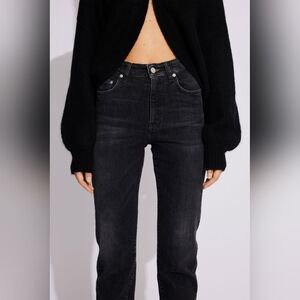 Won Hundred Women's Straight – Lounge Black Two Italian Jeans - Size 28